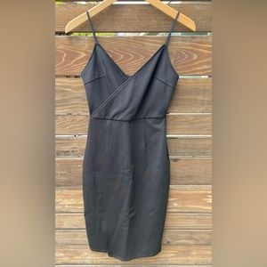 Lulu’s Strappy Body Con Little Black Dress